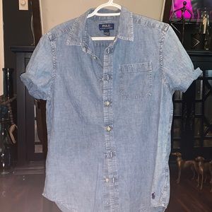 Chambray Polo Button Up